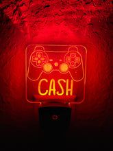 Load image into Gallery viewer, Personalized LED Playstation 4 PS4 Controller Night Light | 7 Color Changing | Night Light | Name Light | Children's Light | Room Light