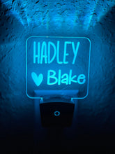Load image into Gallery viewer, Personalized LED Name Night Light | 7 Color Changing | Plug in Night Light | Name Light | Children's Night Light | Kids Room Light
