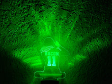 Load image into Gallery viewer, Personalized LED Softball Batter Night Light | 7 Color Changing | Plug in Night Light | Name Light | Children's Night Light | Kids Light