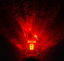 Load image into Gallery viewer, Personalized LED Baseball Batter Night Light | 7 Color Changing | Plug in Night Light | Name Light | Children's Night Light | Kids Light