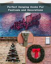 Load image into Gallery viewer, Brick Hook Clips - for Hanging Pictures, Metal Brick Hangers | Brick Fireplace Hooks for hanging decorations with out drilling into brick