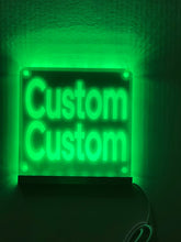 Load image into Gallery viewer, Custom Delivery Driver LED Window Sign | Car Driver Window LED Light Up Sign | 7 Color Changing | USB Powered