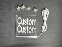 Load image into Gallery viewer, Custom Delivery Driver LED Window Sign | Car Driver Window LED Light Up Sign | 7 Color Changing | USB Powered