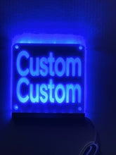 Load image into Gallery viewer, Custom Delivery Driver LED Window Sign | Car Driver Window LED Light Up Sign | 7 Color Changing | USB Powered