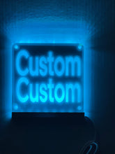 Load image into Gallery viewer, Custom Delivery Driver LED Window Sign | Car Driver Window LED Light Up Sign | 7 Color Changing | USB Powered