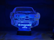 Load image into Gallery viewer, 70 Dodge Super Bee 3D LED Color Changing Desk Lamp, Night Light, Man Cave Light | Customizable | Rechargeable Corded or Cordless