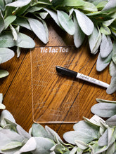 Load image into Gallery viewer, Children Travel Games | Tic Tac Toe | Hangman | Dots and Boxes | Acrylic dry erase game boards | Car board games | Kids activities