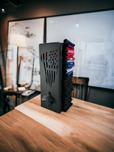 Load image into Gallery viewer, Tattered Flag Can Kooler Holder with Bottle Opener