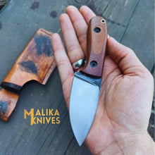 Load image into Gallery viewer, Premium Custom EDC Skinner Knife with Handcrafted Leather Sheath - Razor-Sharp Survival Tool-0023