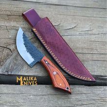 Load image into Gallery viewer, Handcrafted Fixed Blade Skinner Knife with Durable Pakka Wood Handle-0031