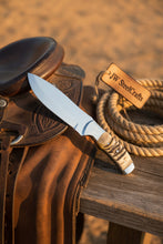 Load image into Gallery viewer, Handmade Loveless Style Bowie Knife Mirror-Polished Full Tang Collector Blade
