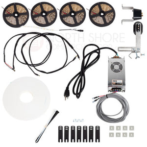 Garage Door Lighting System - Single Track System