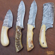 Load image into Gallery viewer, Handmade Hunting Knives Set | Camel Bone