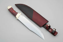 Load image into Gallery viewer, Full Tang Texas Bowie Knife | Red Pakka Wood
