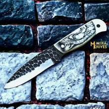 Load image into Gallery viewer, Handcrafted Fixed Blade Skinner Knife with Durable Camel bone Handle-0037