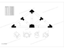 Load image into Gallery viewer, Structural Design Timber Truss Brackets for 8x8 Posts, 8&quot; Timber Truss Bracket