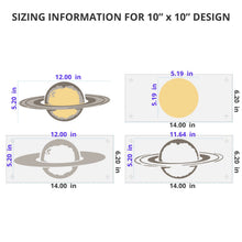 Load image into Gallery viewer, Saturn Wall Mural Stencil Set