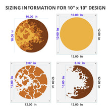 Load image into Gallery viewer, Venus Planet Wall Mural Stencil Set