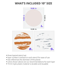 Load image into Gallery viewer, Jupiter Wall Mural Stencil Set