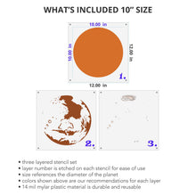 Load image into Gallery viewer, Mars Wall Mural Stencil Set