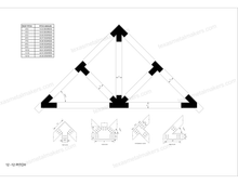 Load image into Gallery viewer, Structural Design Timber Truss Brackets for 8x8 Posts, 8&quot; Timber Truss Bracket