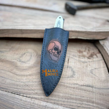 Load image into Gallery viewer, Custom Hunting Dagger Knife – Skull Engraved Camel Bone Handle