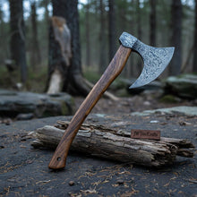 Load image into Gallery viewer, 18"Inches Damascus Steel Axe Viking Axe Hatchet Axe Bearded Axe Tomahawk