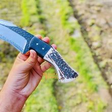 Load image into Gallery viewer, D2 Stag Hunting Knife 7" Blade Full Tang Outdoor