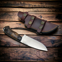 Load image into Gallery viewer, D2 Hunting Knife with Rosewood Handle Full Tang