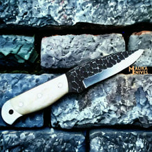 Load image into Gallery viewer, Handcrafted Fixed Blade Skinner Knife with Durable Camel bone Handle-0037