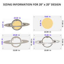Load image into Gallery viewer, Saturn Wall Mural Stencil Set