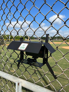 Powder Coated Game Frame - The Ultimate Cell Phone, GoPro or Mevo Action Camera Fence Mount for Chain Link Fence (Softball, Baseball, Tennis) Made In USA