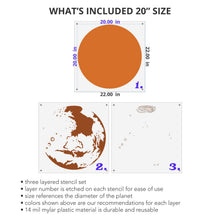 Load image into Gallery viewer, Mars Wall Mural Stencil Set