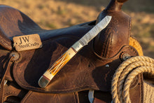 Load image into Gallery viewer, Timberline Folding Trapper Knife 8" Handmade Bone Handle Slipjoint EDC Pocket Knife
