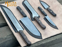 Load image into Gallery viewer, Malika Ultimate Kitchen Knife Set: Premium All-in-One Collection with Custom Leather Carrying Case - Perfect for Home Chefs &amp; Culinary Enthusiasts-0204
