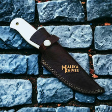 Load image into Gallery viewer, Handcrafted Fixed Blade Skinner Knife with Durable Camel bone Handle-0037