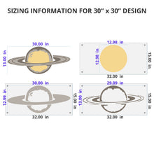 Load image into Gallery viewer, Saturn Wall Mural Stencil Set