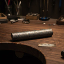 Load image into Gallery viewer, 4.10 Inch Damascus Steel Round Bar Rod for Ring Making