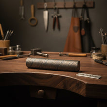 Load image into Gallery viewer, 5 Inch Damascus Steel Round Bar Rod for Ring Making