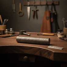 Load image into Gallery viewer, 5 Inch Damascus Steel Round Bar Rod for Ring Making