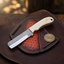 Load image into Gallery viewer, Rasp Steel Bone Bull Cutter Knife for Ranch and Camp Work