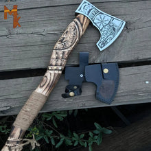Load image into Gallery viewer, The Helm of Awe: A Mighty Viking Axe for Warriors-0456