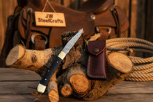 Load image into Gallery viewer, Executive Slipjoint Damascus Folder with Black Resin Handle