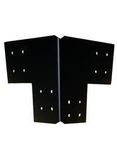 Load image into Gallery viewer, Structural Design Corner Bracket for 6x6 Post, 6x6 Corner Support Bracket, 6x6 Steel Bracket, 6 inch Post Bracket, 6x6 Corner Bracket