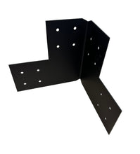 Load image into Gallery viewer, Structural Design Corner Bracket for 6x6 Post, 6x6 Corner Support Bracket, 6x6 Steel Bracket, 6 inch Post Bracket, 6x6 Corner Bracket
