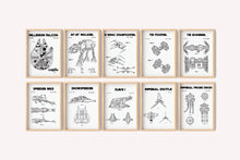 Load image into Gallery viewer, Star Wars Patent Art Prints: Vehicle Blueprint Set (Digital Download)