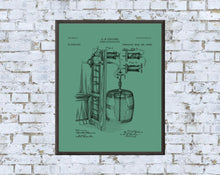 Load image into Gallery viewer, Vintage Beer Apparatus Patent Art Print: 7 Backgrounds (Digital Download)