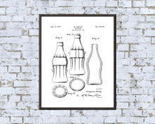 Load image into Gallery viewer, Vintage Coca-Cola Bottle Patent Art Print: Retro Decor (Digital Download)