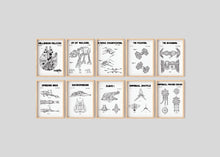 Load image into Gallery viewer, Star Wars Patent Art Prints: Vehicle Blueprint Set (Digital Download)