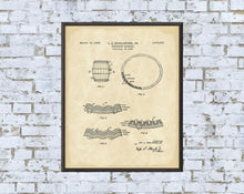 Load image into Gallery viewer, Vintage Whiskey Barrel Patent Art Print: Man Cave Decor (Digital Download)